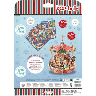 Pop & Build - Carousel Countdown | 3D Pop - up Christmas Advent Calendar