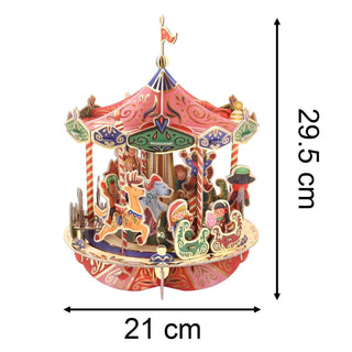 Pop & Build - Carousel Countdown | 3D Pop - up Christmas Advent Calendar