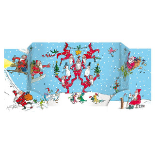 Quentin Blake Active Santa Christmas Advent Calendar 3D Fold - Out Advent Calendar