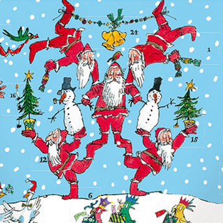 Quentin Blake Active Santa Christmas Advent Calendar 3D Fold - Out Advent Calendar