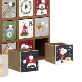 Red House Christmas Advent Calendar | Wooden Fill Your Own Advent Calendar