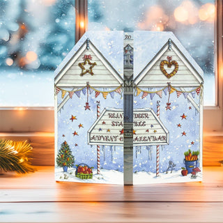 Reindeer Stables Christmas Advent Calendar | Slot - in Interactive Advent Calendar