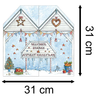 Reindeer Stables Christmas Advent Calendar | Slot - in Interactive Advent Calendar