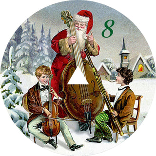 Retro Gramophone Musical Advent Calendar | Music Box Christmas Advent Calendar