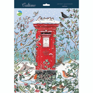 RSPB Christmas Postbox Advent Calendar | Traditional Picture Advent Calendar