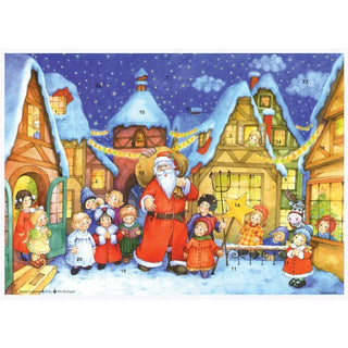 Santa Claus is Coming to Town Christmas Advent Calendar | Santa Advent Calendar