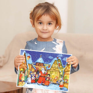 Santa Claus is Coming to Town Christmas Advent Calendar | Santa Advent Calendar