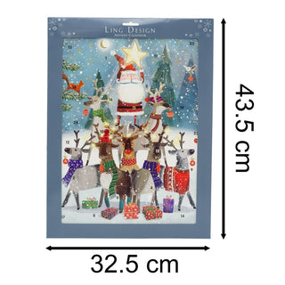 Santa's Helpers Christmas Advent Calendar | Reindeer Advent Calendar - 41cm