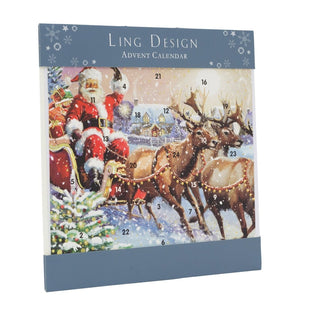 Santas Sleigh Christmas Advent Calendar | Traditional Picture Advent Calendar