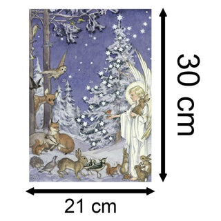 Woodland Angel Christmas Advent Calendar | Traditional Picture Advent Calendar