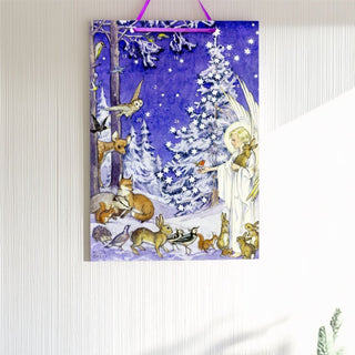 Woodland Angel Christmas Advent Calendar | Traditional Picture Advent Calendar