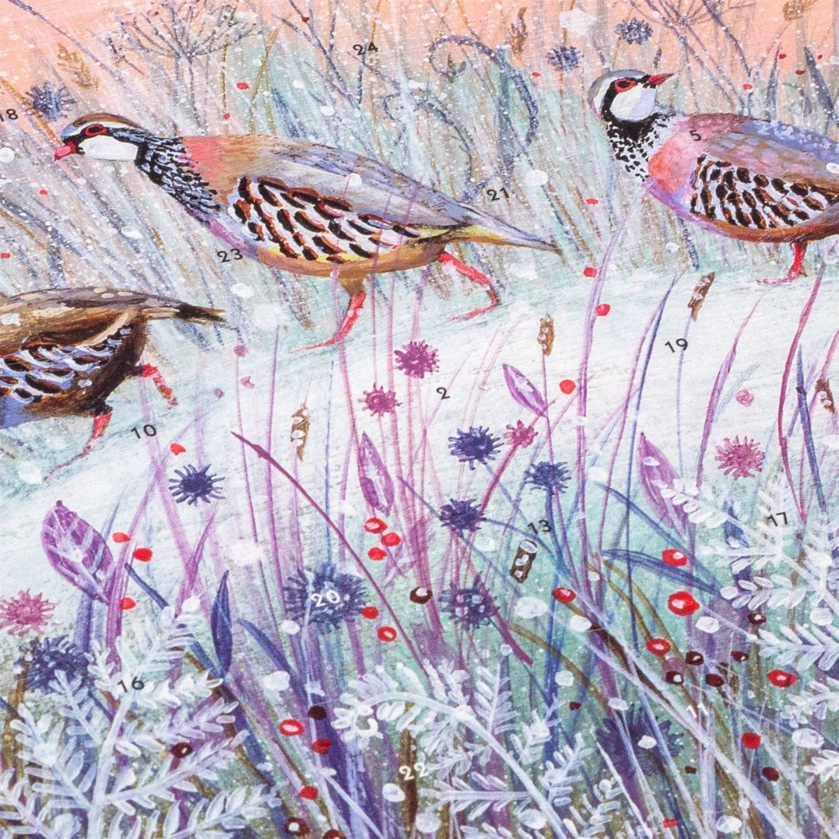Christmas Advent Calendar 3 Partridges | Traditional Picture Advent Calendar