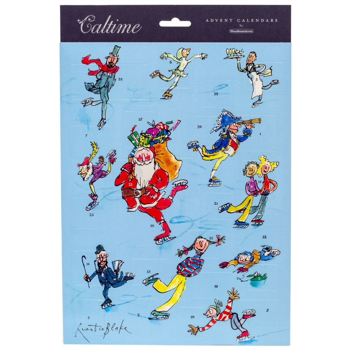Christmas Advent Calendar Santa Ice Skating | Picture Advent Calendar