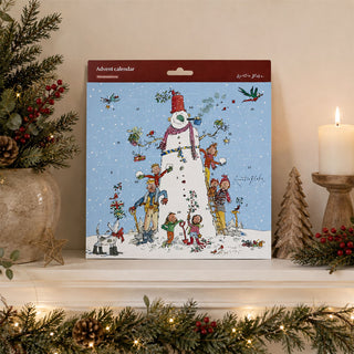 Quentin Blake Snowman Christmas Picture Advent Calendar, 21.3cm 24 Door