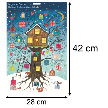 Christmas Advent Calendar Christmas Treehouse | Traditional Door Advent Calendar