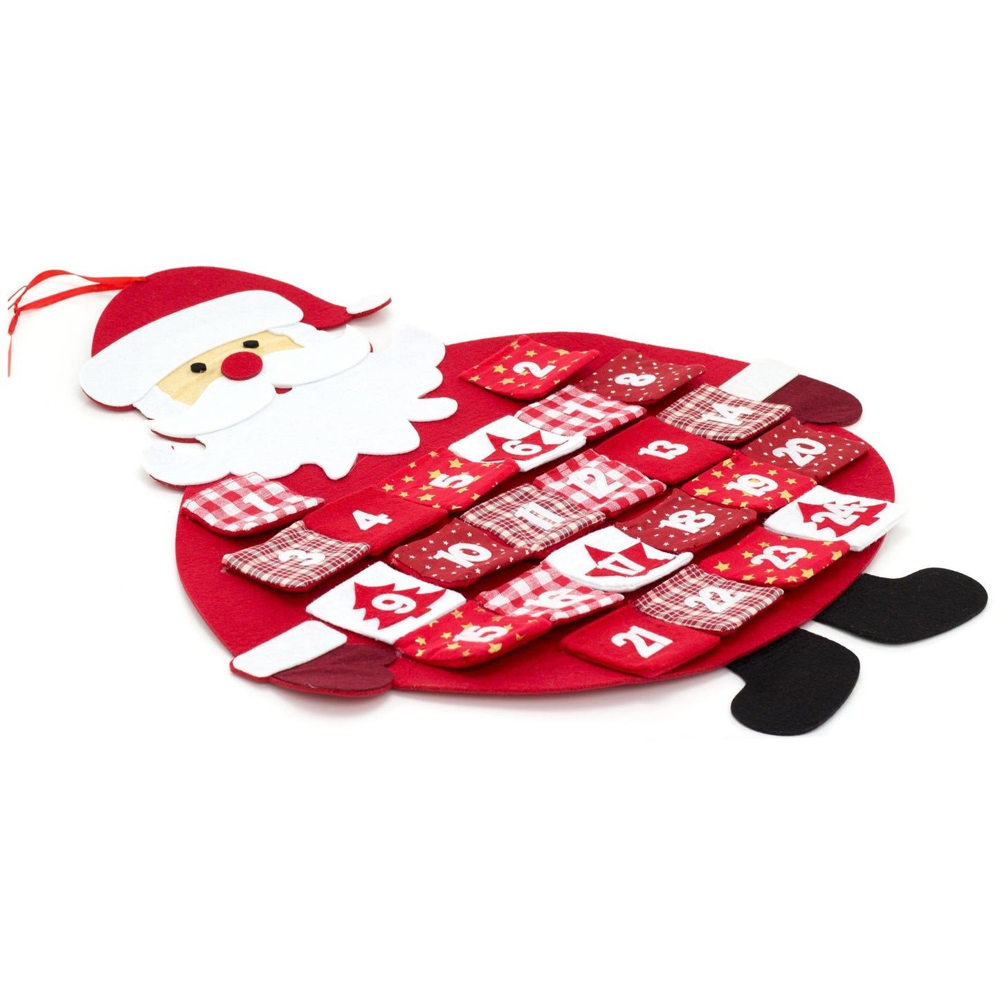 Hanging Felt Santa Father Christmas Advent Calendar