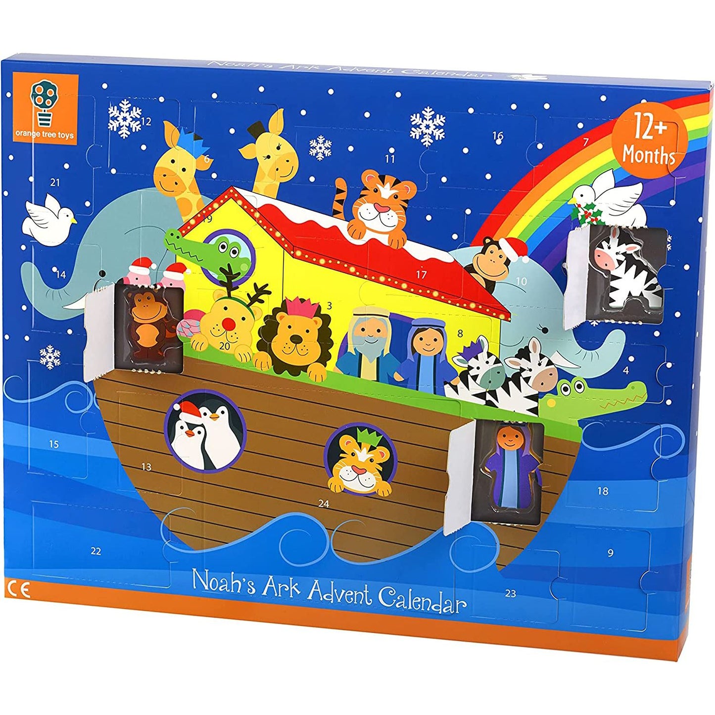 Children's Wooden Noah's Ark Playset Countdown To Christmas Advent Calendar