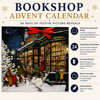 My lovely Bookshop Christmas Advent Calendar, 52cm Traditional Picture Calendar