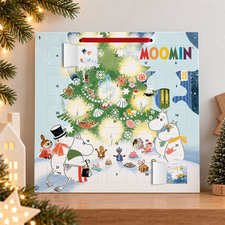 Moomin Christmas Comes to Moominvalley Advent Calendar with Stickers, 30cm
