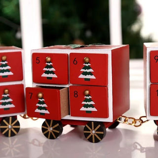 Santa Express Train Christmas Advent Calendar | Wooden Train Advent Calendar
