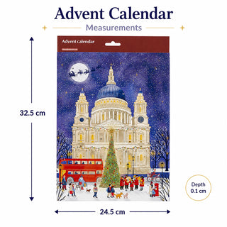 St Paul's Cathedral Traditional Picture Advent Calendar, Paper 24 Picture Doors