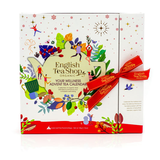Christmas Organic Herbal Tea Advent Calendar | 25 Bag Tea Selection Book Style