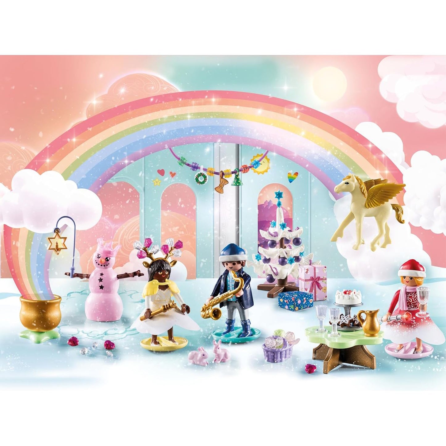 Playmobil 71348 Christmas Under The Rainbow | Childrens Christmas Advent Calendar