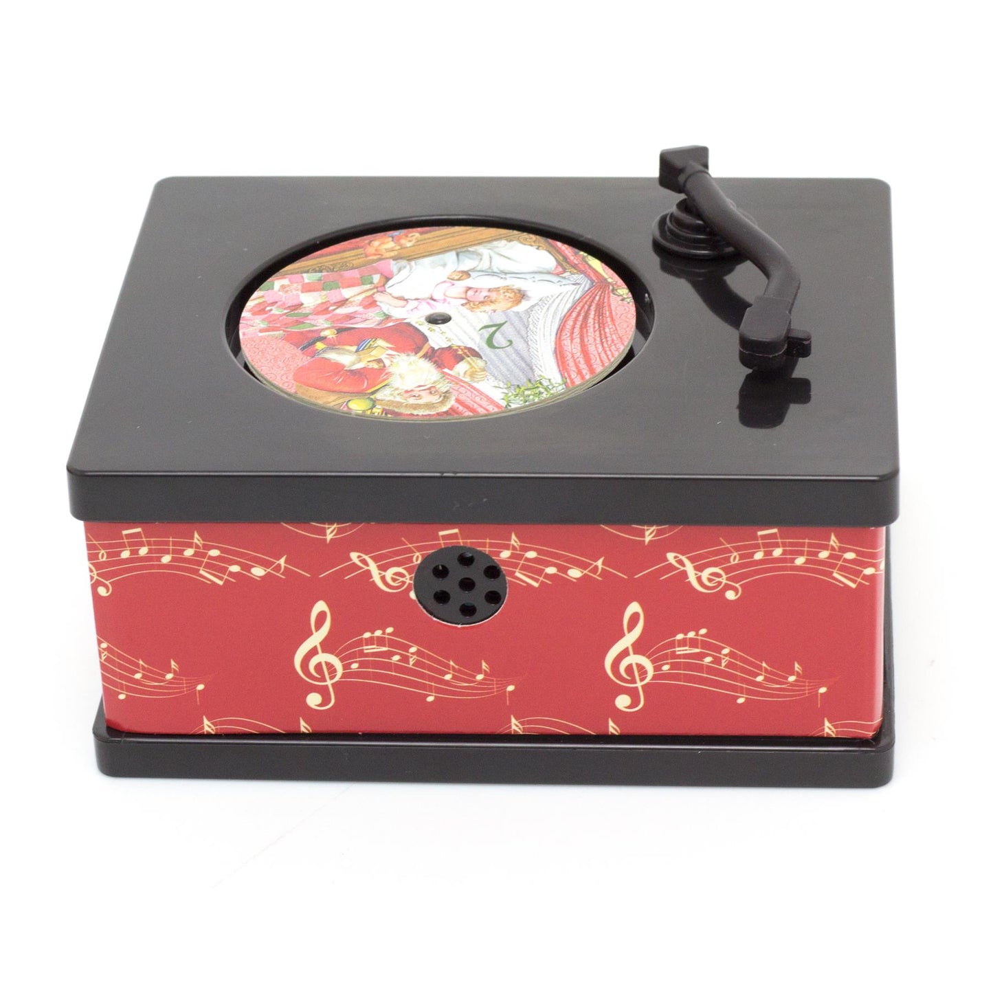 Vintage Style Mini Gramophone Musical Advent Calendar | Christmas Music Box Christmas Advent Calendar | 24 Christmas Carols Songs Phonograph