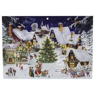 Village on the Hill Christmas Advent Calendar, A4 Traditional Picture Calendar