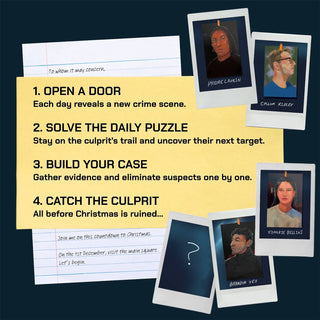 Wreck the Halls Crime Solving Christmas Advent Calendar, Escape Room Puzzles