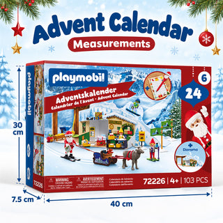 Playmobil Advent Calendar, At The North Pole 24 Door Christmas Calendar Age 4+