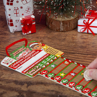 Elf Scratch-off Christmas Advent Calendar | Advent Good Behaviour Chart for Kids