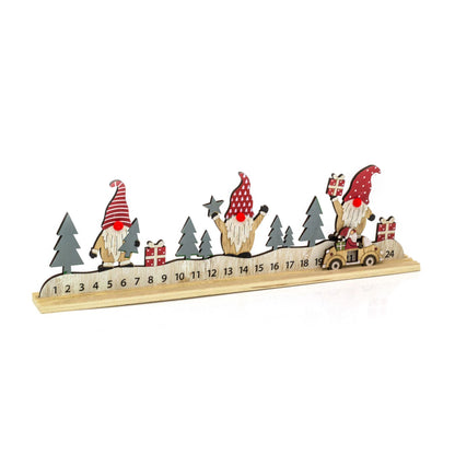 Santa's Festive Journey Advent Calendar | Sliding Santa Wooden Advent Calendar