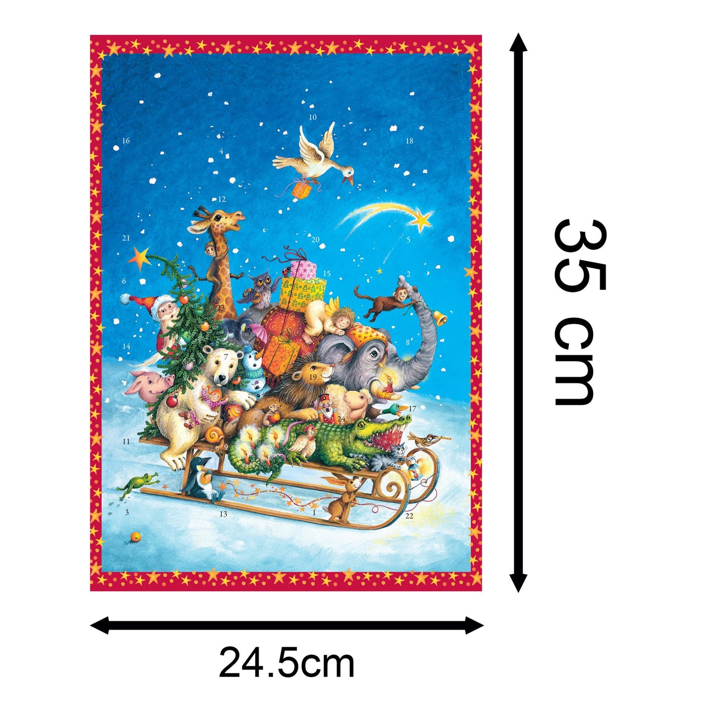Whizzing Through The Snow Christmas Advent Calendar Traditional Advent Calendar