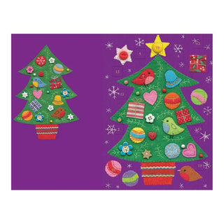 Christmas Tree Christmas Advent Calendar Greetings Card, 24 Door Advent Calendar