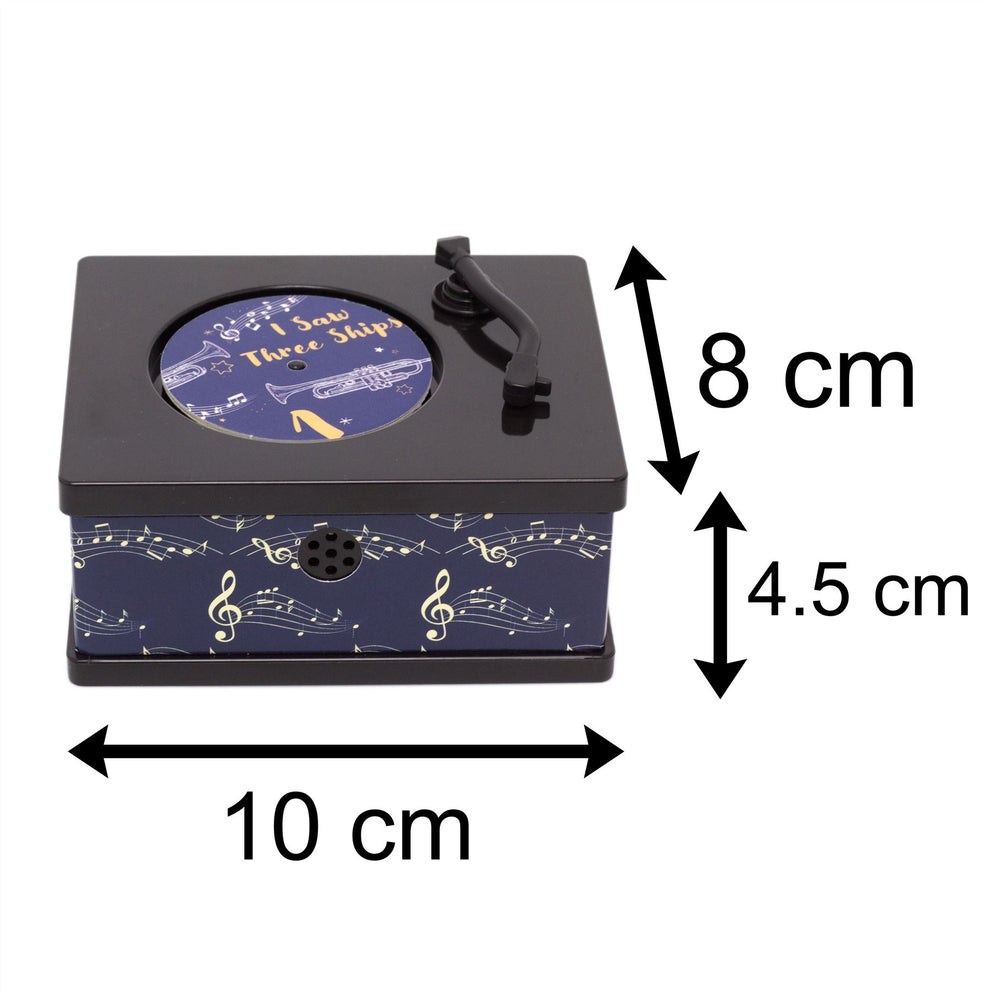 Mini Gramophone Musical Advent Calendar Christmas Music Box Christma