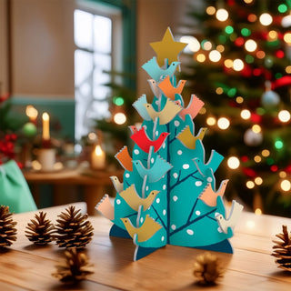 3D Pop & Slot Brilliant Birds Petite Free Standing Christmas Advent Calendar