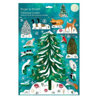 3D Pop & Slot Christmas Conifer Free Standing Christmas Advent Calendar