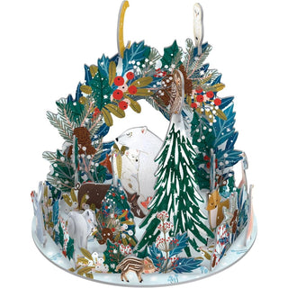 3D Pop & Slot Polar Bear Bower Free Standing Christmas Advent Calendar