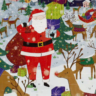 Santa's Journey Traditional Picture Christmas Advent Calendar, 32.5cm
