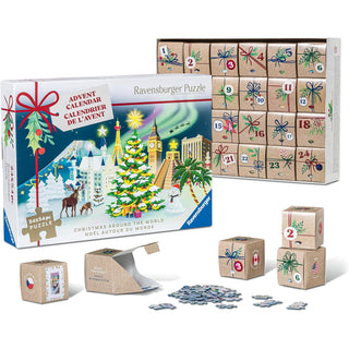 Ravensburger Puzzle Advent Calendar, Christmas Around the World Jigsaw - 1296 Piece