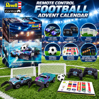 Revell Remote Control Football Advent Calendar with 2 RC Cars