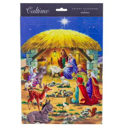 Traditional Christmas Advent Calendar Nativity Scene | Picture Advent Calendar