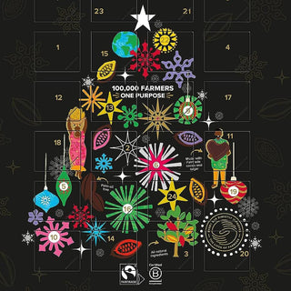Divine Fairtrade 70% Cocoa Dark Chocolate Adult Christmas Advent Calendar 85g