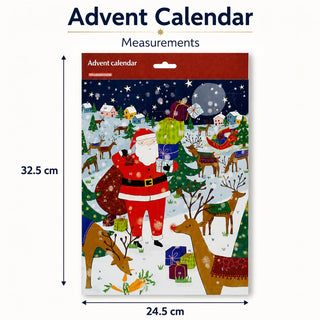 Santa's Journey Traditional Picture Christmas Advent Calendar, 32.5cm