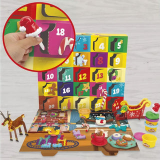 Play-Doh Christmas Advent Calendar with 24 Cans and 28 Fun Tools for Kids