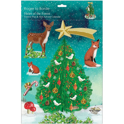 Heart Of The Forest 3D Pop & Slot Free Standing Christmas Tree Advent Calendar