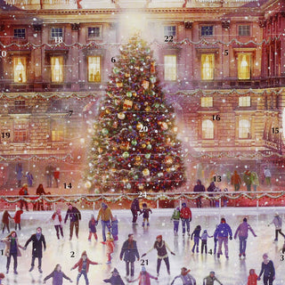 Somerset House at Christmas Advent Greetings Card, Ice Skating Advent Card