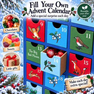 The Gruffalo’s Child Fill Your Own Advent Calendar, Wooden Book Shaped
