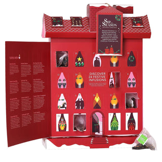 English Tea Shop Townhouse Sip the Season 24 Tea Advent Calendar 2026, 12 Organic Blends